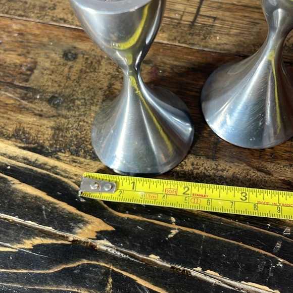 Umbra somewhat heavy pair of metal candle holders.  Super cute! - Picture 7 of 10
